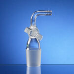 Übergangsstücke mit NS-Kern, Schlaucholive gebogen, Glashahn