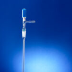 Gaseinleitungsrohre / Siedekapillare mit PTFE-Spindelventilhahn