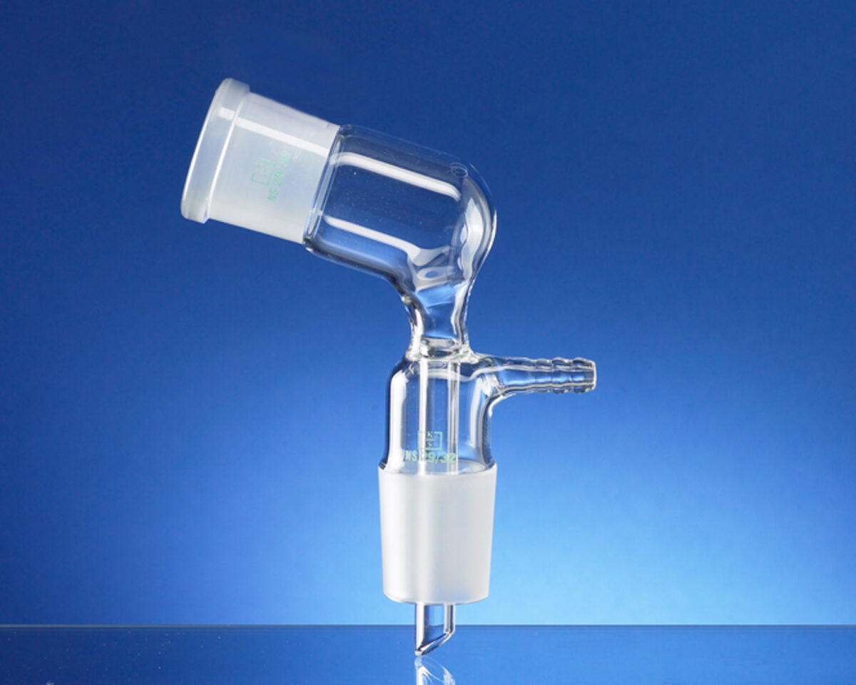 Vorstoß nach Thiele-Anschütz, Kolbeninhalt 10 ml, NS 14,5 Jenaer Glas Vorstoß nach Thiele-Anschütz, Kolbeninhalt 10 ml, NS 14,5 Jenaer Glas