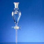 Separating funnels, conical shape (ISO), glass plug, graduated