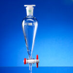 Scheidetrichter,  Squibb, PTFE-Küken