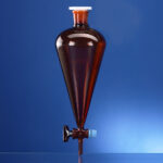 Scheidetrichter,  Squibb, Glasküken, Braunglas