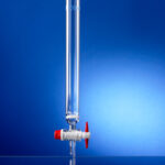 Chromatographie-Säulen, Bördelrand, PTFE-Hahn, Filterplatte