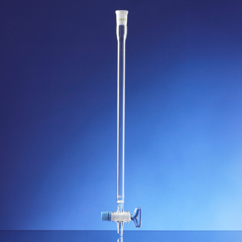 chromatographie-s-ulen-ns-h-lse-glashahn-filterplatte-hofmann