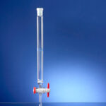 Chromatographie-Säulen, NS-Hülse, PTFE-Hahn, Filterplatte