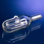 Wägetrichter, rund mit Stiel