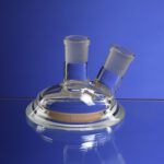 Lid, Flat flange, centre neck, angled side neck