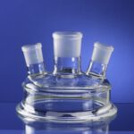 Lid, Flat flange, centre neck, two angled side necks